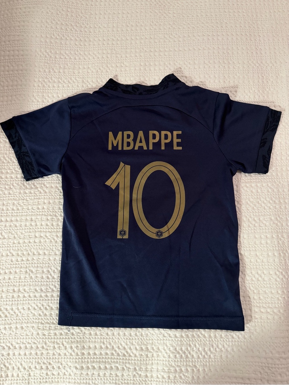 Kylian Mbappé #10 Navy Kids Soccer Jersey